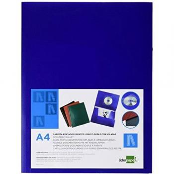CARPETA BEAUTONE GOMAS SOLAPAS 38722 POLIPROPILENO DIN A4 AZUL
