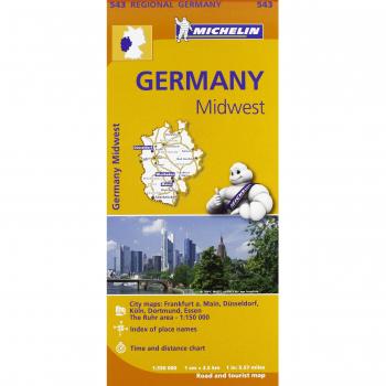 Mapa Regional Germany Midwest - Aa.vv