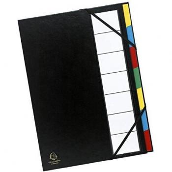 Exacompta 237852 - Clasificador con tapa dura, 7 posiciones, multicolor