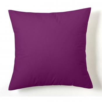 ESTELA - Funda de cojín Combi Lisos Color Berenjena - Medidas 40x40 cm. - 50% Algodón-50% Poliéster - 144 Hilos