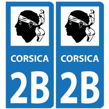 Adhesivo Corsica 2B placas coche