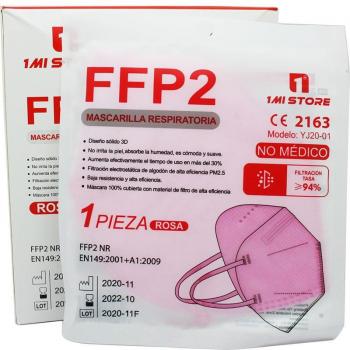 Mascarilla de Protección Respiratoria FFP2 Adulto Rosa