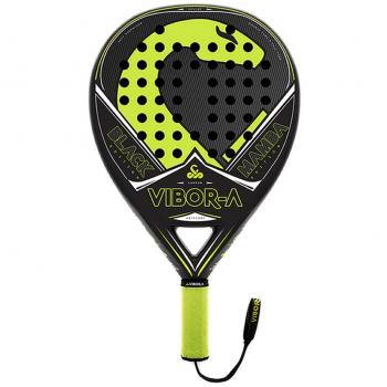 VIBOR-A Black - Mamba Pala de Pádel, Unisex Adulto, Negro/Amarillo, Talla Única