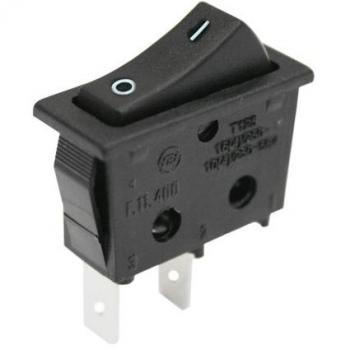 Interruptor Basculante Unipolar On-off 16A Negro 11.400/I/N