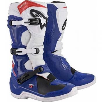Alpinestars Tech 3 Motocross Boots - Blue/White/Red