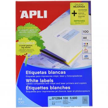 Apli 1284 - Etiquetas, 100 hojas