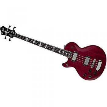 Hagstrom Swede Bass Left-Handed Electric Bass Guitar - Wild Cherry Transparent