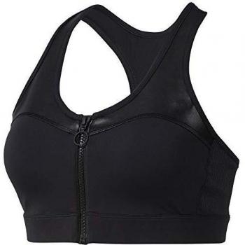Reebok C Zip Bra Sujetador Deportivo, Mujer, Negro, XS