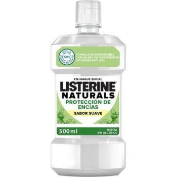 Listerine Naturals Enjuague Bucal Protección de Encías Sabor Suave 500ml