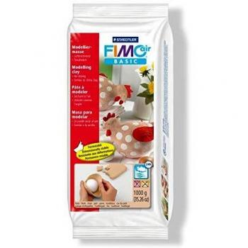 Staedtler Fimo Air Basic 8101-43 Air Drying Modelling Clay, 1 kg - Flesh
