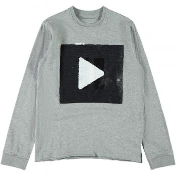 NAME IT Camiseta Manga Larga NIÑO RASUS - 146-152, Grey Melange