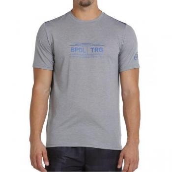 Camiseta de Pádel Bullpadel Toen Gris de Manga Corta para Hombre