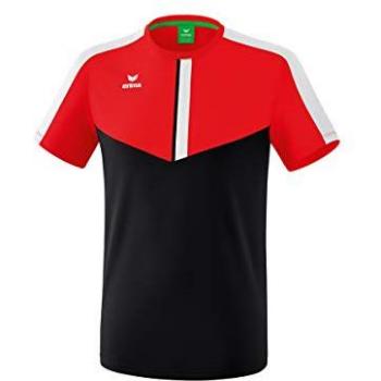 Erima Child's Squad Short Sleeve T-shirt Red/Black/White 164 cm Male
