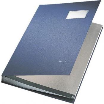 Carpeta para firmas LEITZ, cubierta de PP, 20 compartimentos, azul