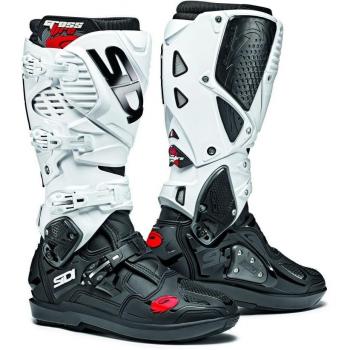 Botas de Motocross Sidi Crossfire 3 SRS Negro-Blanco (45)