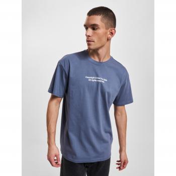 Oversize Vintage Blue Fingerprint T-Shirt