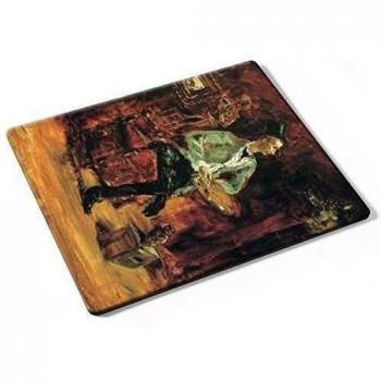 Toulouse Lautrec - Princeteau In His Studio, Designer Almohadilla del Ratón Mouse Mouse Pad con Diseño Colorido. Auténtica Alfombrilla de 250 x 190 mm. Tamaño Ideal de Media para el Uso Diario.