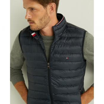 Tommy Hilfiger Men's Lightweight Packable Down Vest Blue