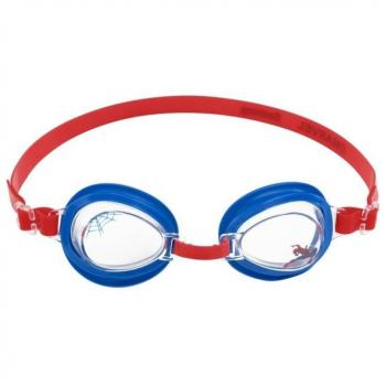 Gafas de Natación Infantil Bestway Spiderman con Correa de Silicona para +3 Años, modelo 98019, ideales para Playa y Piscina