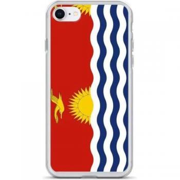 Funda flexible para iPhone Kiribati - Bandera multicolor - Diseño fino y ligero