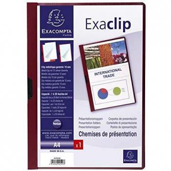 Exacompta 437823B - Carpeta, A4, color burdeos