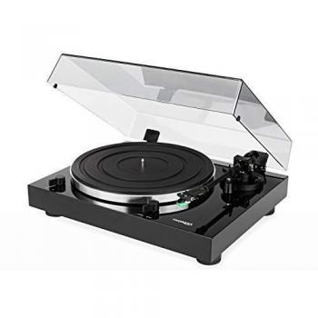 Thorens TD 202 Giradiscos Manual con Tensión por Correa Acabado Negro Brillante