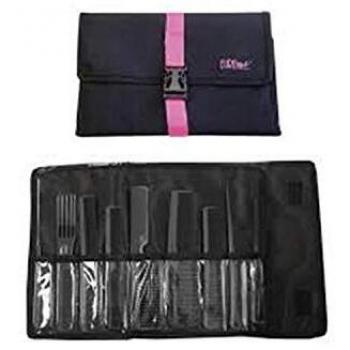 EUROSTIL Negro Profesional Set 9 PEINES 1UN Unisex Adulto, Único