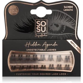 Pestañas Postizas SOSU Hidden Agenda 14mm Individuales Sin Nudo