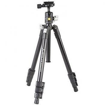 Vanguard Vesta FB 204AB - Trípode de Viaje de Aluminio, Compacto economico, Cierres de Clip