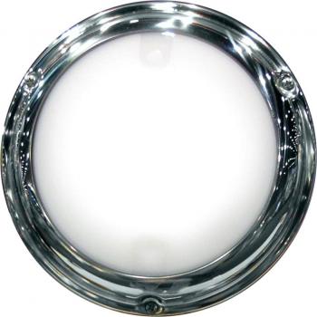 Lumitec TouchDome Dome Light - Polished Stainless Steel Finish - 2-Color White/Blue Dimming