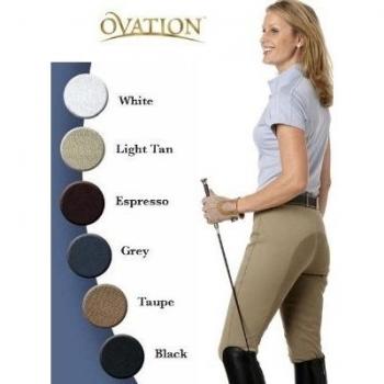 Ovación damas Euro Dx Full Seat Breech, color marrón, tamaño 26R