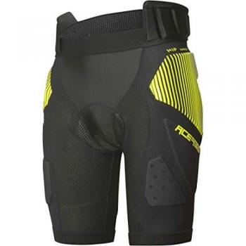 Acerbis Pantalones Cortos de Protección Soft Rush Negro-Amarillo, Talla 2XL, Unisex-Adulto, Multicolor