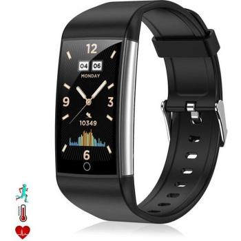Brazalete inteligente TK76P con terapia de moxibustión magnética y monitoreo de salud personal.