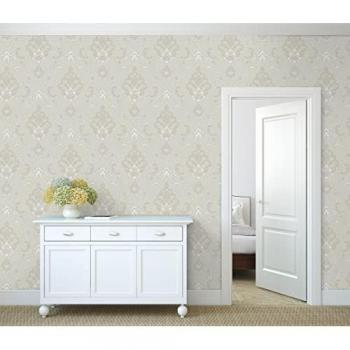 Papel Pintado Vinílico Damasco Textura Tela Tejida en Relieve - Osman Classic 676864 - Rollo 10 m x 1,06 m