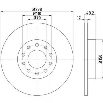 Hella 8dd 355 116 – 671 freno