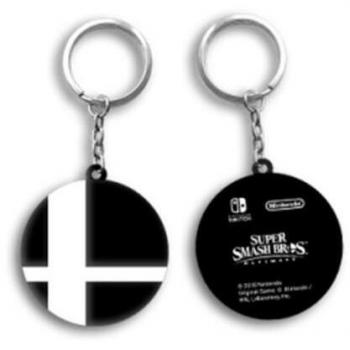 Llavero Super Smash Bros Ultimate con diseño de personajes, material metálico, tamaño compacto, incluye anilla para llaves y acabado en colores vibrantes
