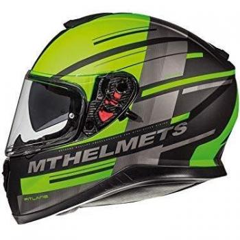 Casco Moto Mt 2019 Thunder 3 Sv Pitlane Matt Negro-Verde