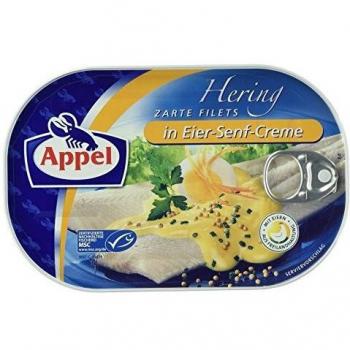Filetes de Arenque en Crema de Huevo y Mostaza 200g