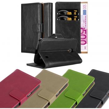 Funda Libro para Nokia 1 2017 y 2018 en Marrón Capuchino - Cubierta Protección con Cierre Magnético, Tarjetero y Función de Soporte - Etui Case Cover Carcasa