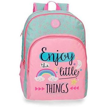 ROLL ROAD Little Things Mochila con doble compartimento, 44 cm, Rosa