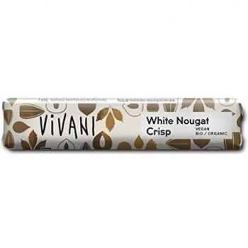 Barrita de Chocolate Blanco con Avellanas Crocantes Orgánica Vivani 35g