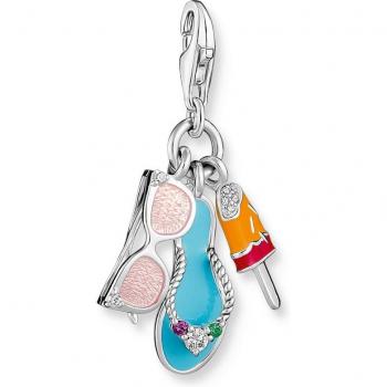 THOMAS SABO Silver & Multi-Stone Holiday Charm 1929-340-7