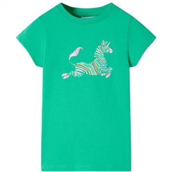 Camiseta infantil verde neón 116