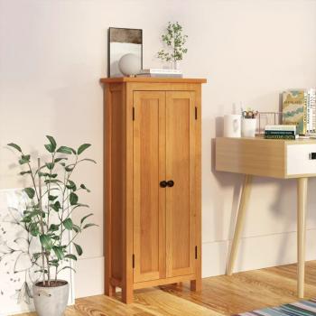 Armario de Almacenaje de Madera de Roble Maciza 50x22x110 cm con 5 Estantes