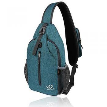 Waterfly Mochila Cruzada Pecho Mochila Bandolera para Ciclismo Senderismo Casual Hombre y Mujer