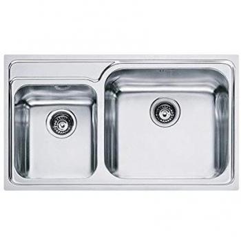 Fregadero de Incasso 2 Vasos Inoxidable Franke GAX 620 (86x50cm) - Acero Inoxidable, Dimensiones: 450x400mm