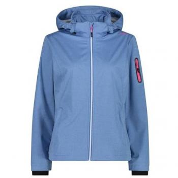 CMP Women's Softshell Jacket Provenza - Lightweight, Zip Hooded, Blue