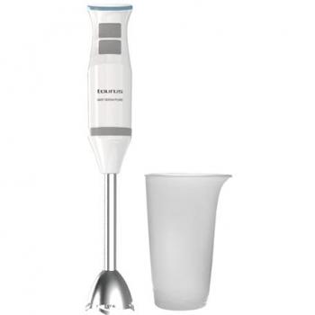 Batidora Picadora Taurus Bapi 1200 Pure - 1200W, 20 Velocidades, Varilla y Cuchillas de Acero Inoxidable, Diseño Ergonómico, Campana Anti Salpicaduras, Set Comple