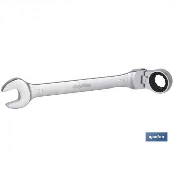 Llave Combinada Articulada 180º de Carraca 24mm