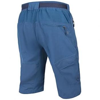 Pantalón corto de ciclismo para hombre Endura Hummvee Lite con culote interior azul, talla XXXL
